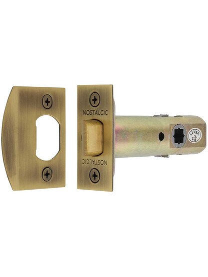 Standard Brass Tubular Latch in Antique Brass.